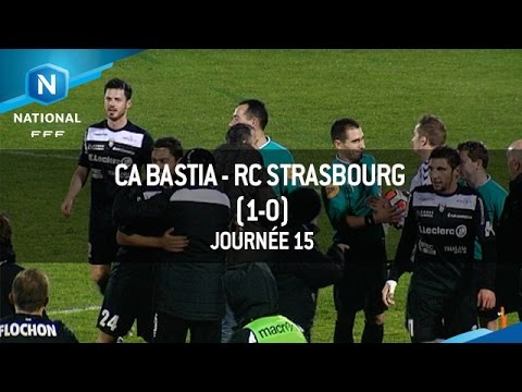 J15 : CA Bastia - RC Strasbourg (1-0), le résumé