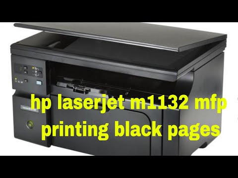hp laserjet m1132 mfp printing black pages