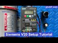 Tutorial Siemens V20 VFD Setting