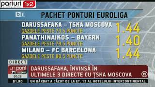 Pariuri Euroliga: 3 sanse solide de profit!