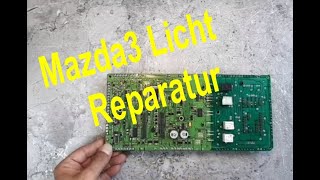 Mazda 3 tail light issue inside fuse control box relay solved quick-step -GER- Standlicht Ausfall