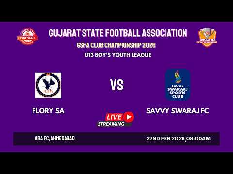 GSFA CLUB CHAMPIONSHIP 2026 | FLORY SA VS SAVVY SWARAJ FC | U-13 BOY’S YOUTH LEAGUE