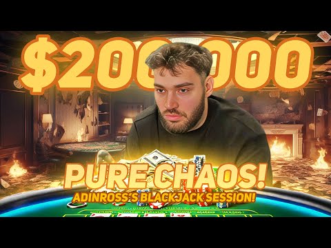 $200,000 Madness! Adin Ross Goes Full Degen on a Blackjack War!