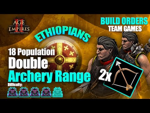 BUILD ORDER GUIDE - POP 18 ARCHER mit Ethiopians im TEAMGAME