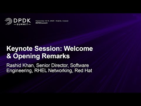 Keynote Session: Welcome & Opening Remarks - Rashid Khan, Senior Director, Software Engineering