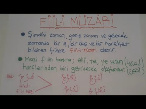 36.Ders Fiil-i Muzâri
