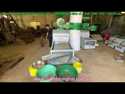 Máy sàng tách đá, sạn, phân size cà phê nhân 2 t/h cho Sinh Thái Farm Coffee