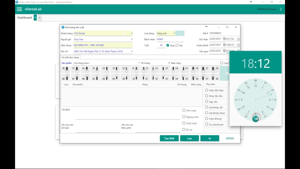 Hướng dẫn lập đơn hàng sản xuất