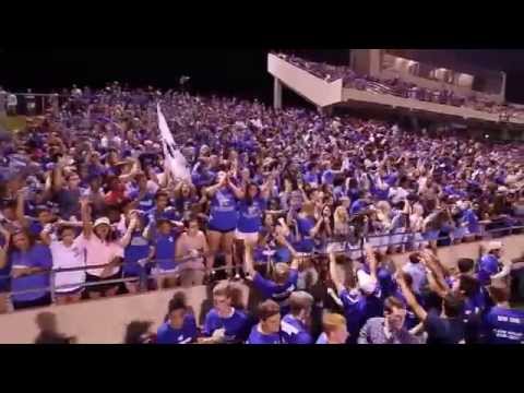 Cy-Creek Drumline with Student Section - 10/24/2014