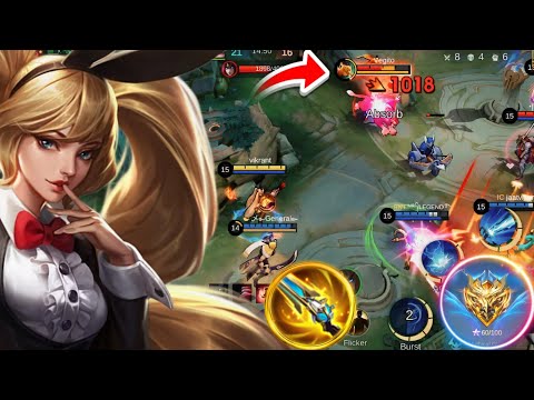 Layla Crazy Damage Shots | Full Crit Build and Easy Teamwipe 💥🔫 | MLBB Mythic Glory 