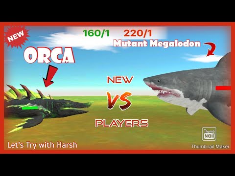 animal revolt battle simulator - New Mutant Megalodon vs Aquatic Army in arbs mobile | arbs mobile |