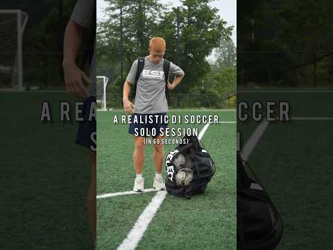 A REALISTIC D1 Soccer solo training session 🎥 follow for the full session 💪 #football #soccer