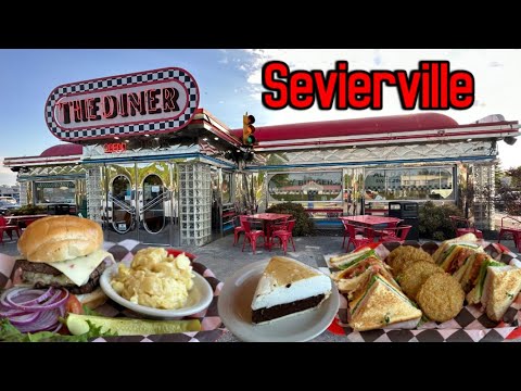 THE DINER (Retro Themed 50's Restaurant Review) SEVIERVILLE TN