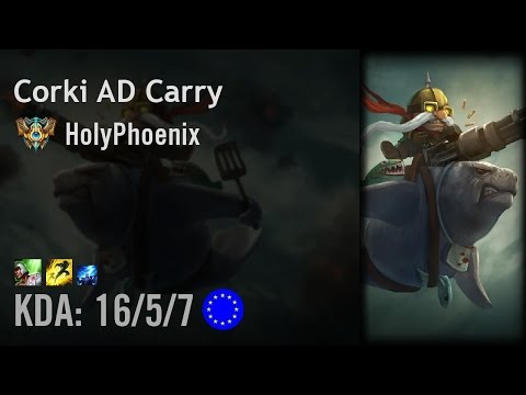 Corki AD Carry vs Ashe - HolyPhoenix - EUW Challenger Patch 6.15