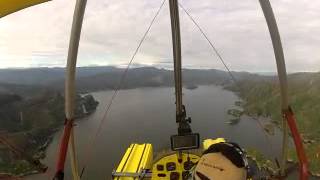 preview picture of video 'Aircraft Amphibious trike Flying Boat  landing in lake'