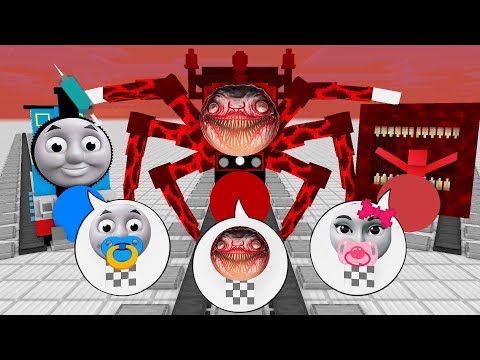 AppleSauceCraft - Monster School : Cute Thomas GIRLFRIEND & TRAIN EATER CHOOCHOO CHARLES -Minecraft Animation