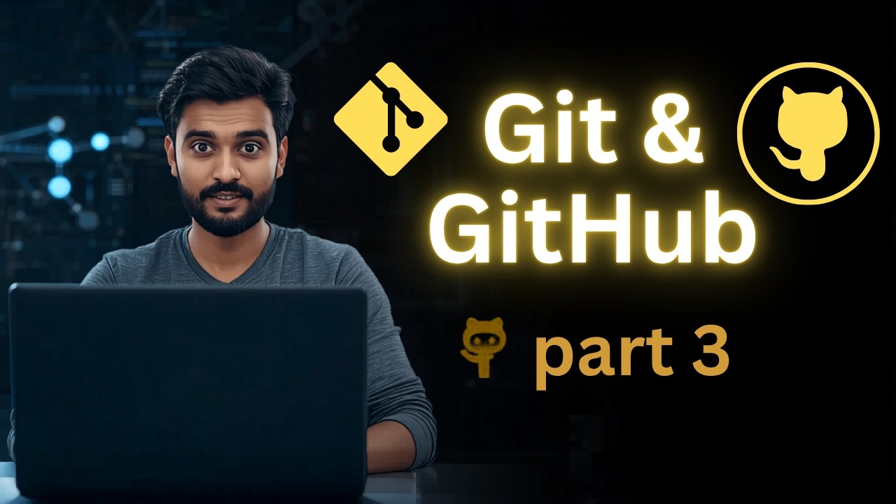 “Git & GitHub Tutorial (Part 3) 🔥 | Branching, Merging & Real Workflow Explained”