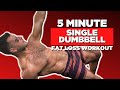 5 Minute Single Dumbbell Fat Loss Workout at Home #Shorts