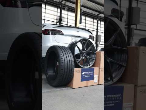The Tesla Model 3 required lightweight wheels and tires that weren't too thin, and we never refus...