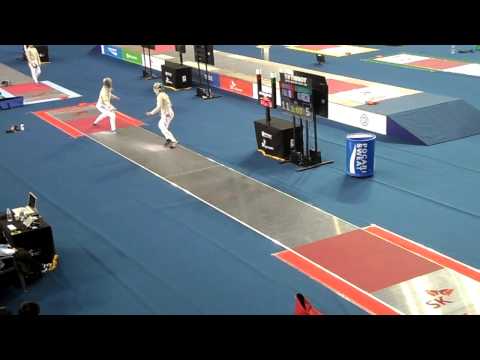15.03.29 T16 LEE Rajin(KOR) vs BERDER Cecilia(FRA) - 2015 Seoul Fencing WS Grand Prix