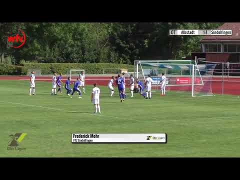 FC 07 Albstadt - VfL Sindelfingen, 1:1 durch Frederick Mohr