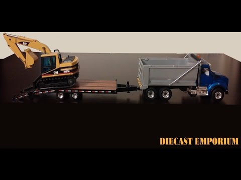 First Gear Kenworth T-880 Dump Truck & Tag Trailer