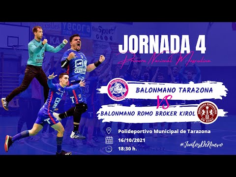🤾🏻‍♂️   1ª ESTATAL MASCULINA JORNADA 4: BM TARAZONA vs  BM ROMO BROKER KIROL 16-10-2021