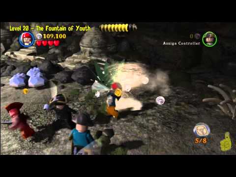 Lego Pirates of the Caribbean: Level 20 The Fountain of Youth - Story Walkthrough - HTG