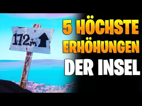 Fortnite Besuche Die 5 Hochsten Erhohungen Der Insel Season 8 Woche 6 - 