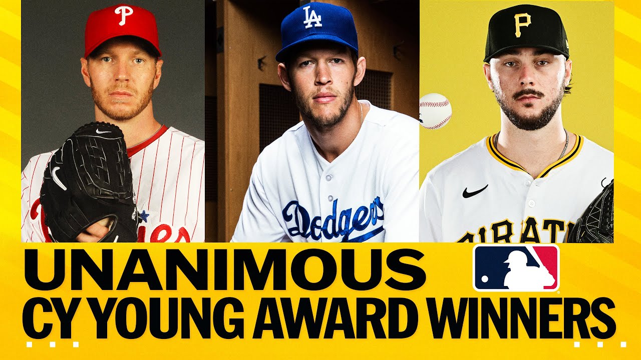 EVERY UNANIMOUS Cy Young winner in MLB history! (Ft. Skenes, Kershaw, Halladay, and MORE! 🤩)