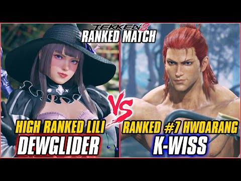 TEKKEN 8 ▰ DEWGLIDER (Lili) vs K WISS (#7 Ranked Hwoarang) ▰ T8 HIGH LEVEL GAMEPLAY