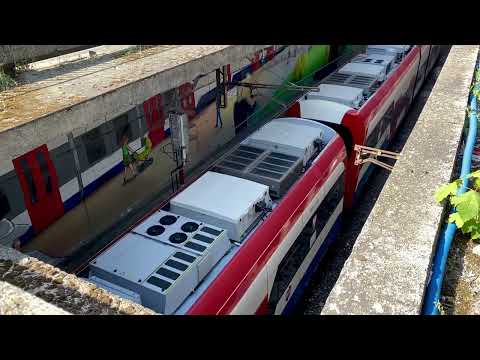 EN97. WKD. Wjazd do Warszawy Śródmieście