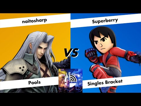 The Wifi Series #82 - Pools - naitosharp (Sephiroth) vs DBE | Superberry (Mii Brawler)