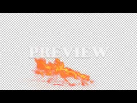 Real Fire Flame 27 - Pre Keyed with Alpha Channel