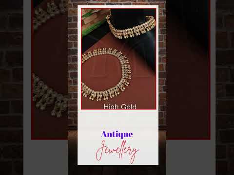 Antique jewelry high gold polish designer fancy style cluste...