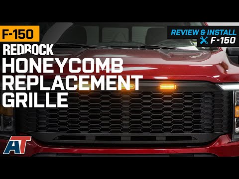 2021-2022 F-150  RedRock Honeycomb Replacement Grille with LED DRL Review & Install