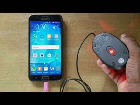 Samsung Galaxy J7 OTG test with Usb Mouse