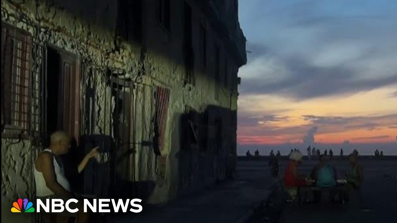 Bildquelle: Video von YouTube. Fünf Regionen von Matanzas bis Pinar del Río, einschließlich Havanna, sind ohne Strom.