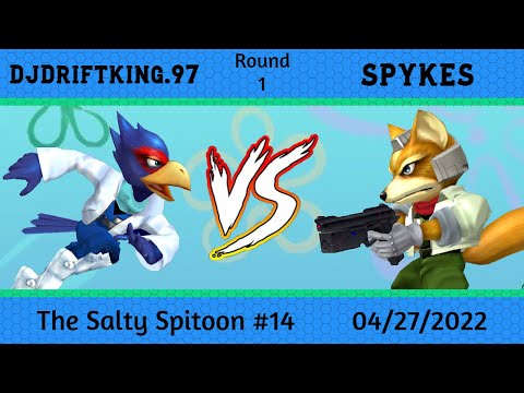 Salty Spitoon Melee #14 Round 1- DjDriftking.97 (falco) vs Spykes (fox)