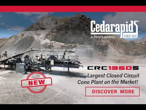 Cedarapids CRC1350S Closed Circuit Cone Crusher and Screen Plant