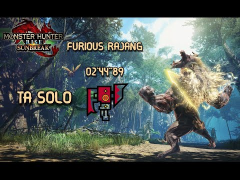 [MHR-SB] PC・FURIOUS RAJANG - 2'44 Solo TA | Switch Axe + Augments