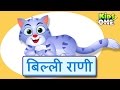 बिल्ली रानी Billi Rani Hindi Nursery Rhymes For Children The Cat Hindi Rhyme Kid