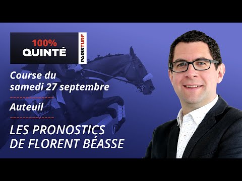 Quinté PMU Predictions - 100% Quinté for Saturday, September 27 at Auteuil