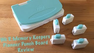 We R Memory Keepers Planner Punch Board Review