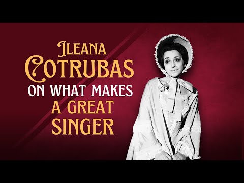 Ileana Cotrubaș on what makes a great singer🔥💡