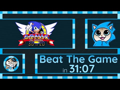 Sonic 3D in 2D | Sonic | Beat the Game Speedrun in 31:07