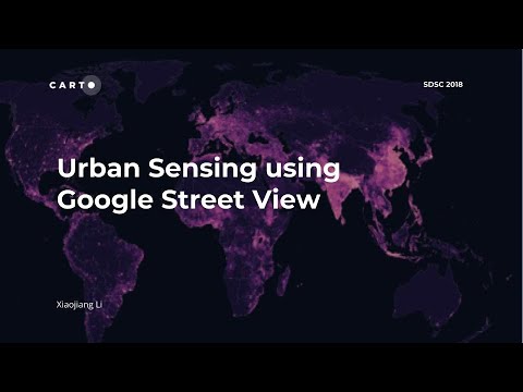 Urban Sensing using Google Street View - SDSC 2018