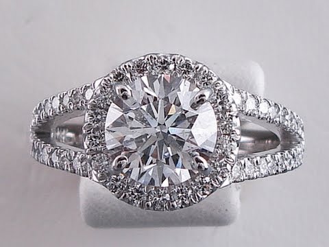 2.20 ctw Round Cut D SI2 Diamond Engagement Ring - BigDiamondsUSA