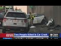 2 Killed In Crash On 110 Freeway in South LA