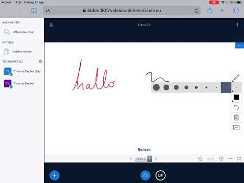 Anleitung IServ Videokonferenz